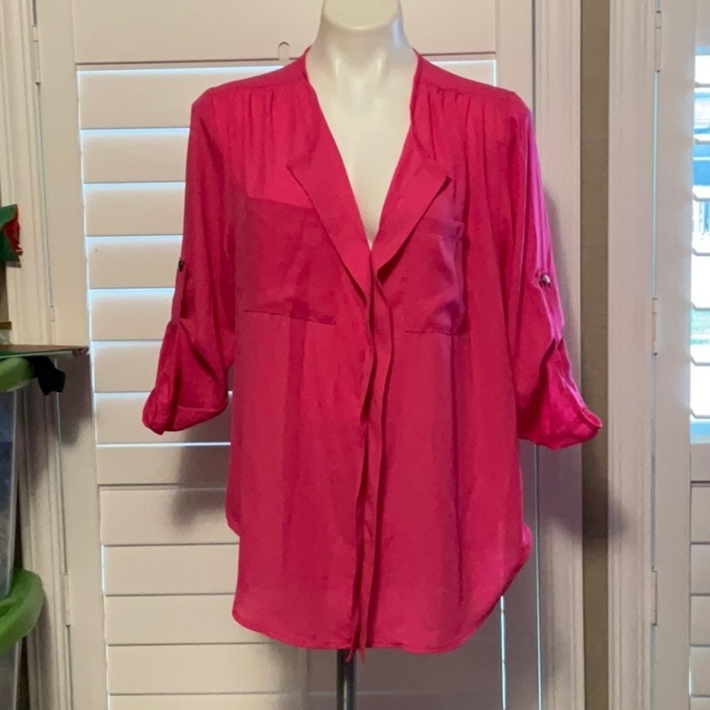 Lovely Day Vibrant Pink Blouse